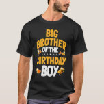 T-shirt Big Brother Of The Birthday Boy Construction Trava<br><div class="desc">Big Brother De L'Anniversaire Garçon Anniversaire Travailleur De Construction.</div>
