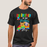 T-shirt Big Brother Of The Birthday Boys Train Family Safa<br><div class="desc">Big Brother Of The Birthday Boys Train Family Safari Animal.</div>