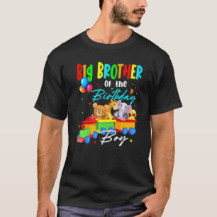 T-shirt Big Brother Of The Birthday Boys Train Family Safa