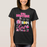 T-shirt Big Brother Of The Birthday Girl Flamant rose Thèm<br><div class="desc">Big Brother De L'Anniversaire Fille Flamant rose Theme Party</div>