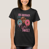 T-shirt Big Brother Of The Sweet Neuf 9th Donut Birthday P (Devant)