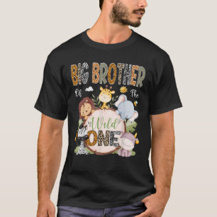 T-shirt Big Brother Of The Wild One 1EBirthday Safari An