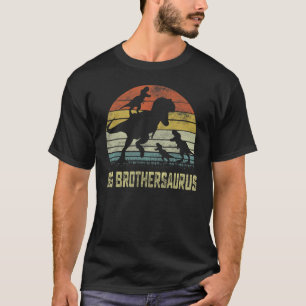 T-shirt Big Brother Saurus Rex Dinosaur Big Brother 3 Enfa