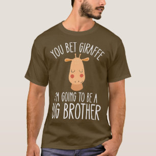 T-shirt Big Brother sera la grossesse Faire-part Giraffe T
