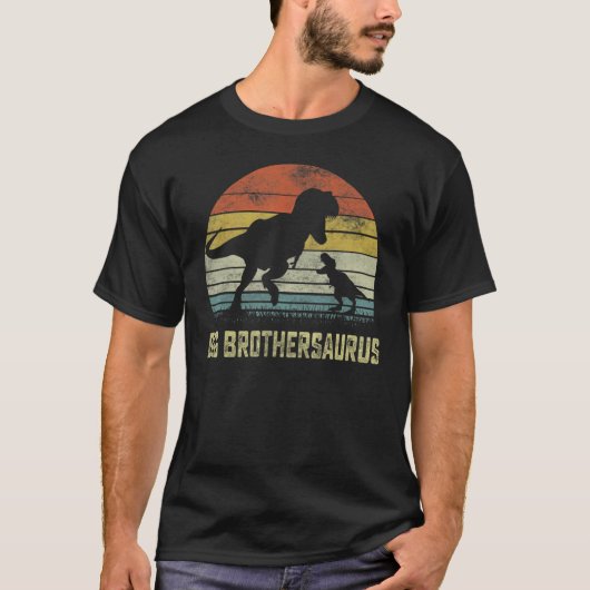 T-shirt Big Brothersaurus Rex Dinosaure Big Brother Saurus (Devant)
