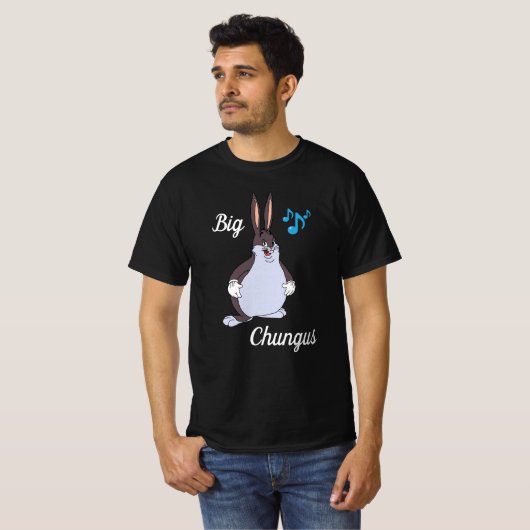 T-shirt Big chungus -T-shirt, meme , cartoon rabbit, Funny (Devant entier)