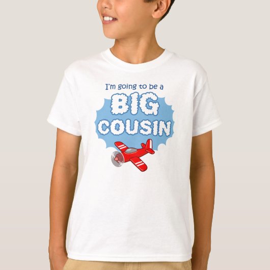 T-shirt Big Cousin à être - Avion faire-part (Devant)