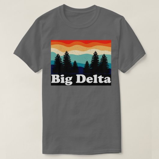 T-shirt Big Delta Alaska Retro (Design devant)