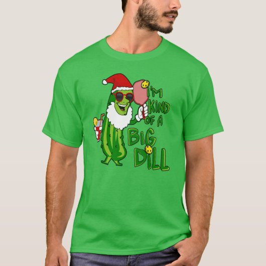 T-shirt Big Dill Pickball Père Noël (Devant)