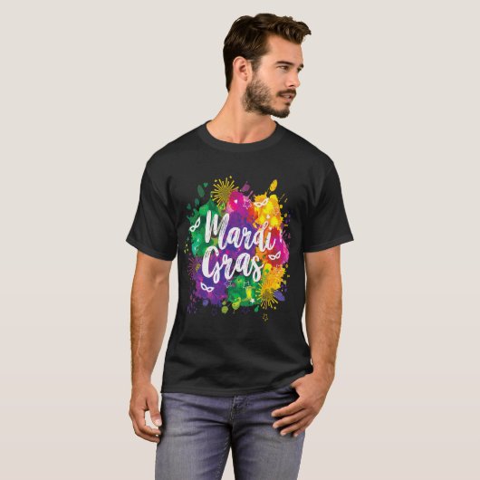 T-shirt Big Easy Vibes Mardi Gras Fat Tuesday New Orleans (Devant entier)