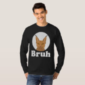 T-shirt Big Floppa Caracal Cat Meme Bruh (Devant entier)