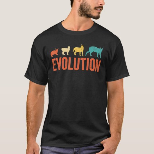 T-shirt Big Floppa Caracal Cat Meme Evolution_1 (Devant)