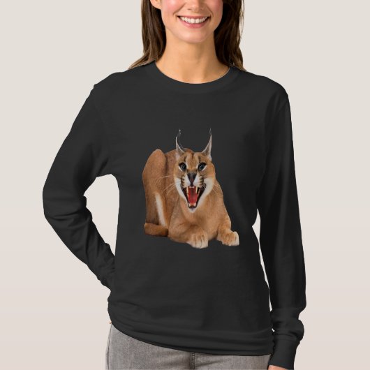 T-shirt Big Floppa Cat caracal (Devant)