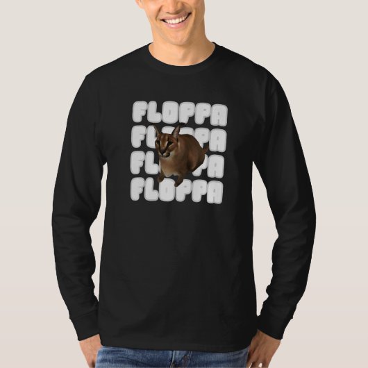 T-shirt Big Floppa Mat Chat (Devant)