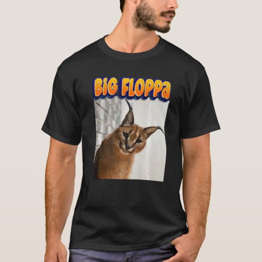 T-shirt Big Floppa Mème Chat 1 (Devant)