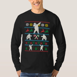 T-shirt Big Foot Dabbing Yeti Ugly Christmas Sweater Winte