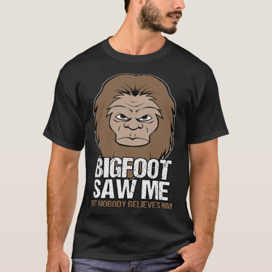 T-shirt Big Foot M'A Vu Mythique Créature (Devant)