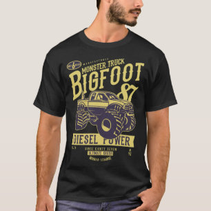 T-shirt Big Foot Monster Truck Retro drôle cadeaux de lama