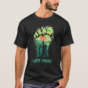 T-shirt Big Foot St. Patricks Day, Je Déteste Les Gens Sa