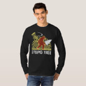 T-shirt Big Foot Stupid Tree Disque Golf Cool Design Pour (Devant entier)
