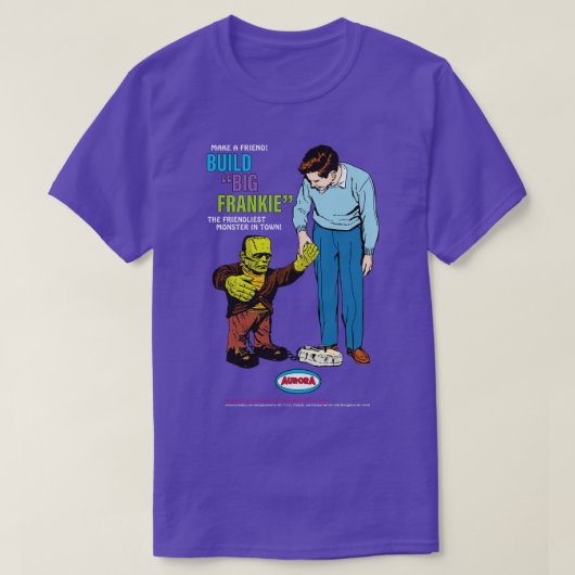 T-shirt Big Frankie Comic Book Ad Dark (Design devant)