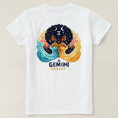 T-shirt Big Gemini Energy Afro Anniversaire (Design dos)