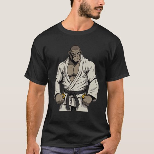 T-shirt Big Gorilla brésilien Jiu Jitsu et Grappling (Devant)