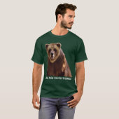 T-shirt Big Grizzly Bear Wildlife Protection Art Don (Devant entier)
