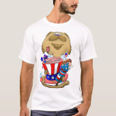 T-shirt Big Head 4 juillet Cat (Devant)