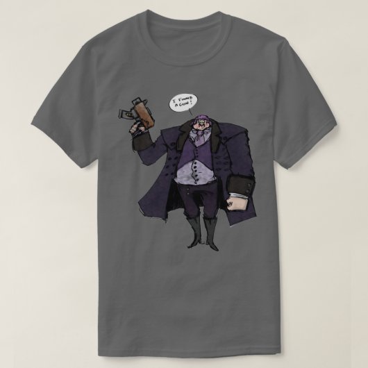T-shirt Big Horner A Un Arme À Feu (Design devant)
