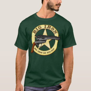 T-shirt Big Iron Big Iron sur sa hanche