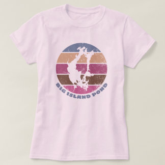 T-shirt Big Island Pond Vintage Retro Roses