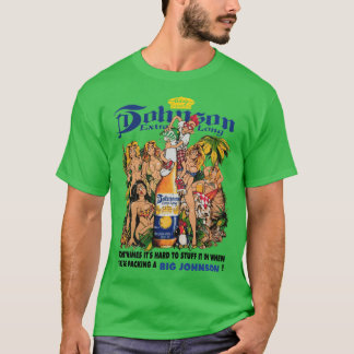 T-shirt Big Johnson Imprimé Dos Unisexe fille rétro