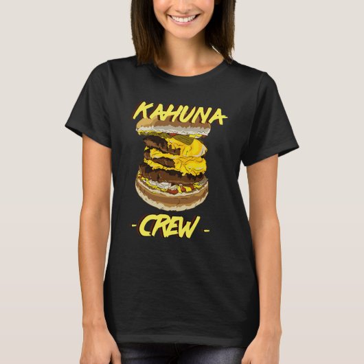 T-shirt Big Kahuna Burger Crew Chest Print  for Men & Wome (Devant)