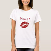 T-shirt Big Kiss - Muah ! (Devant)