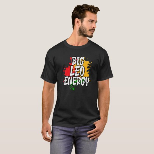 T-shirt Big Leo Zodiac Energy (Devant entier)