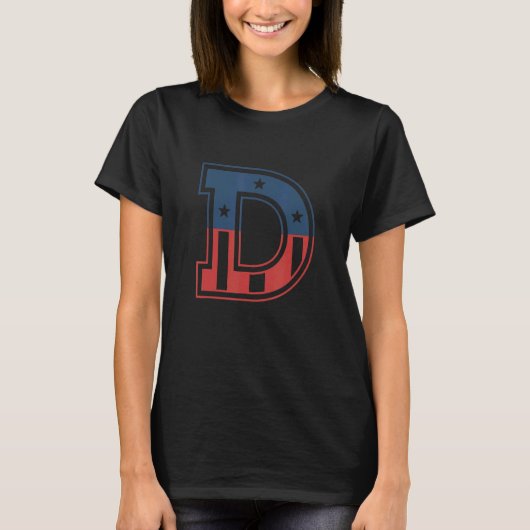 T-shirt Big letter D (Devant)