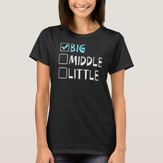 T-shirt Big Middle Little Big Brother (Devant)