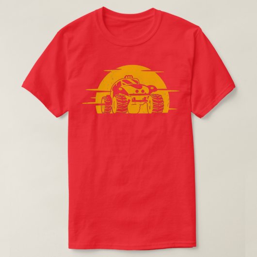 T-shirt Big Monster Truck Yellow 2 (Design devant)