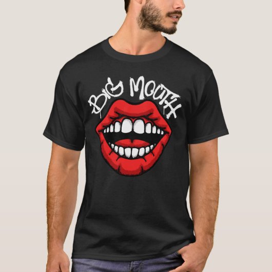 T-shirt big mouth streetwear (Devant)