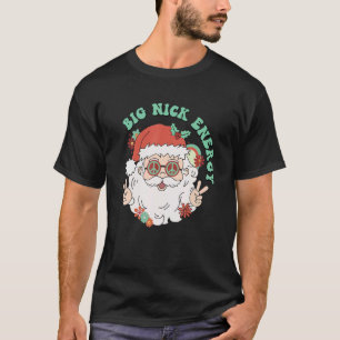 T-shirt Big Nick Energy Fleurs du Père Noël