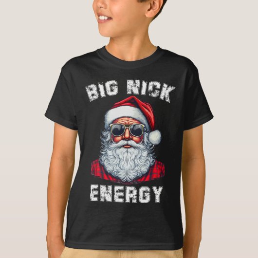 T-shirt Big Nick Energy Fun Père Noël Noël 4 (Devant)