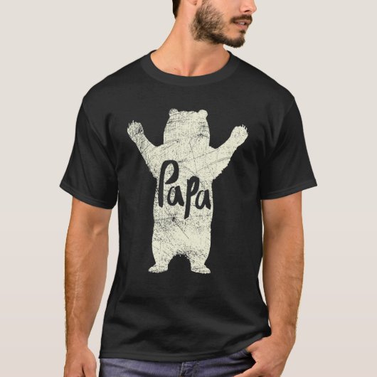 T-shirt Big Papa Bear Hug (Devant)