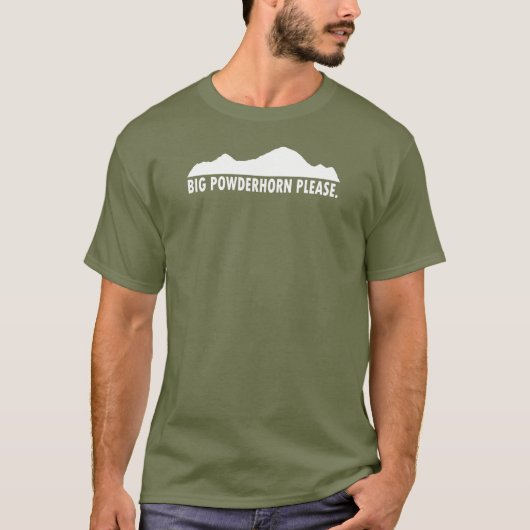 T-shirt Big Powderhorn S'il vous plaît (Devant)