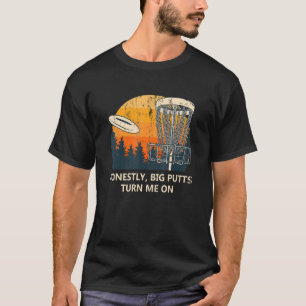 T-shirt Big Putts Me Tourner Sur Disque Golf Couples Golfe