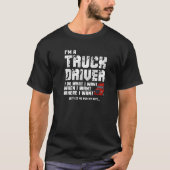 T-shirt Big Rig18 Roue Camion Je fais ce que je veux (Devant)