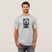 T-shirt Big Sable Point Michigan Lighthouse Moon (Devant entier)