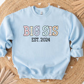 T-Shirt Big Sis Est 2024 Chemise | Faire-part bébé