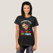 T-shirt Big Sister 2022 Again Hanging Sloth Pregnancy Anno (Devant entier)