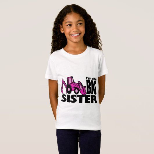 T-Shirt Big Sister Backhoe (Devant entier)